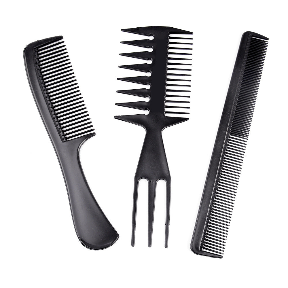 hairdressing comb suitthickened pointed tail comb hairdressing comb hair salon styling comb ten-piece set in stock