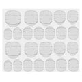 Jelly glue 24 stickers printing manicure jelly stickers transparent yellow glue wearable nail patch double-sided tape waterproof convenient jelly stickers