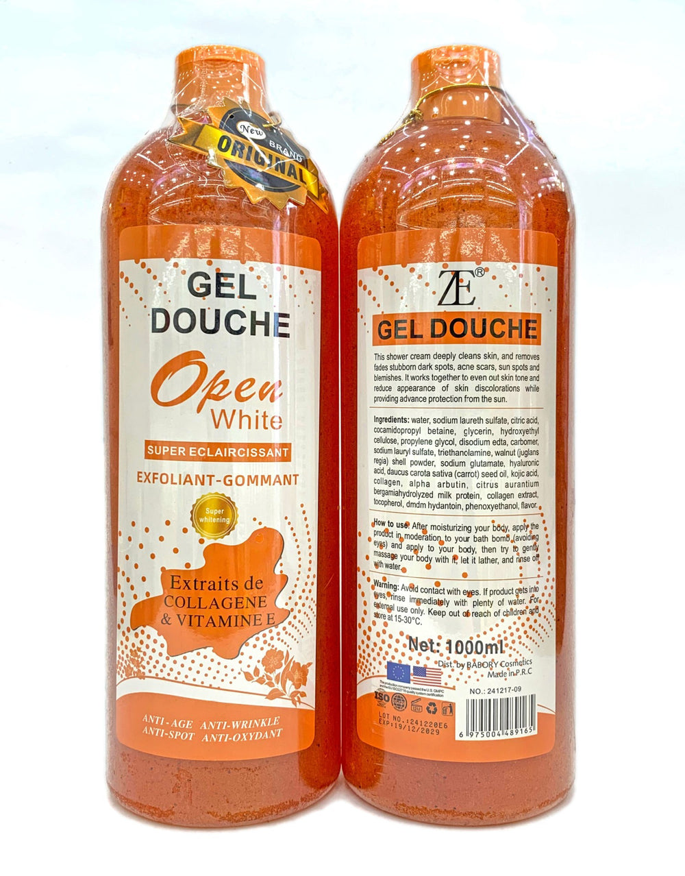 ze rose scrub shower gel 1l silky clean full body bubble shower milk export wholesale