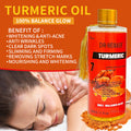 organic turmeric & vitamin c massage oil 300ml - facial & body spa moisturizing massage oil - wholesale for export