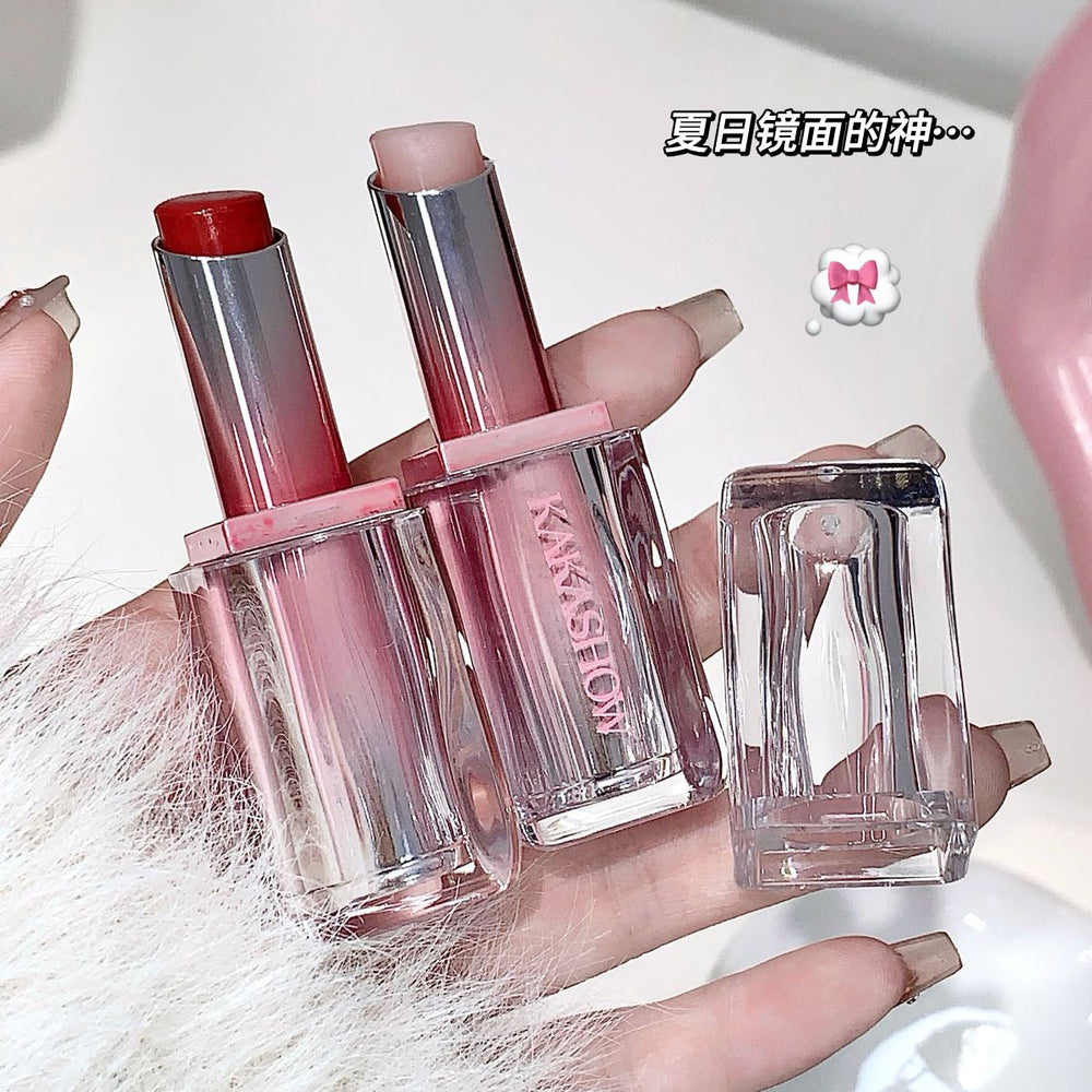 Kakashow qinrun light mirror lipstick for women, moisturizing, water-glossy, pouty lips, not easy to lose pigment, whitening lipstick