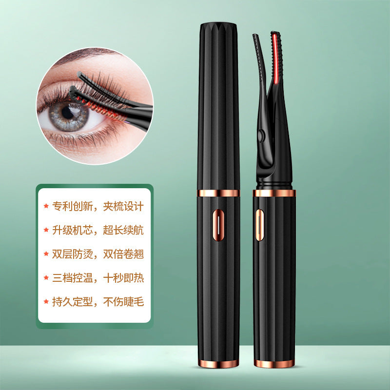 Electric eyelash curler - 3 temperature settings, eyelash perm curler, heated eyelash curler, rechargeable, hot-selling cross-border product
