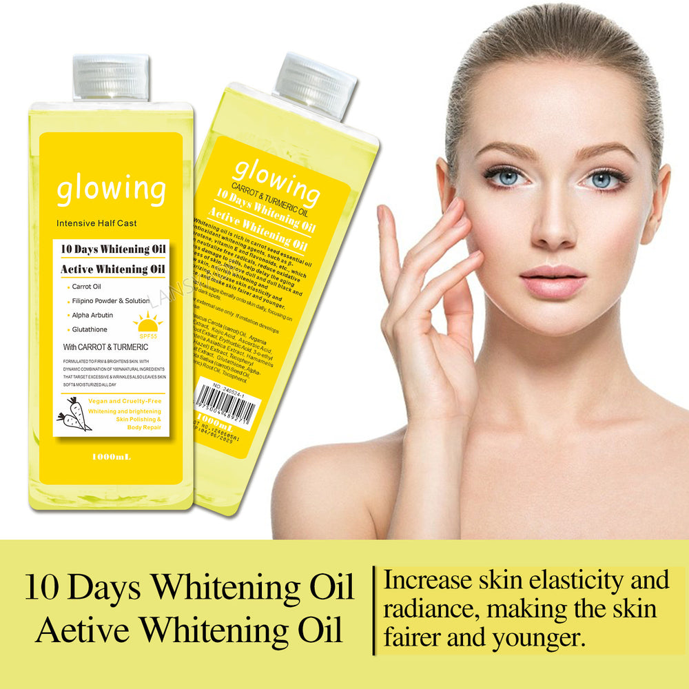 carrot oil facial and body blackening massage oil massage full body spa brightening and glowing oil 1000ml