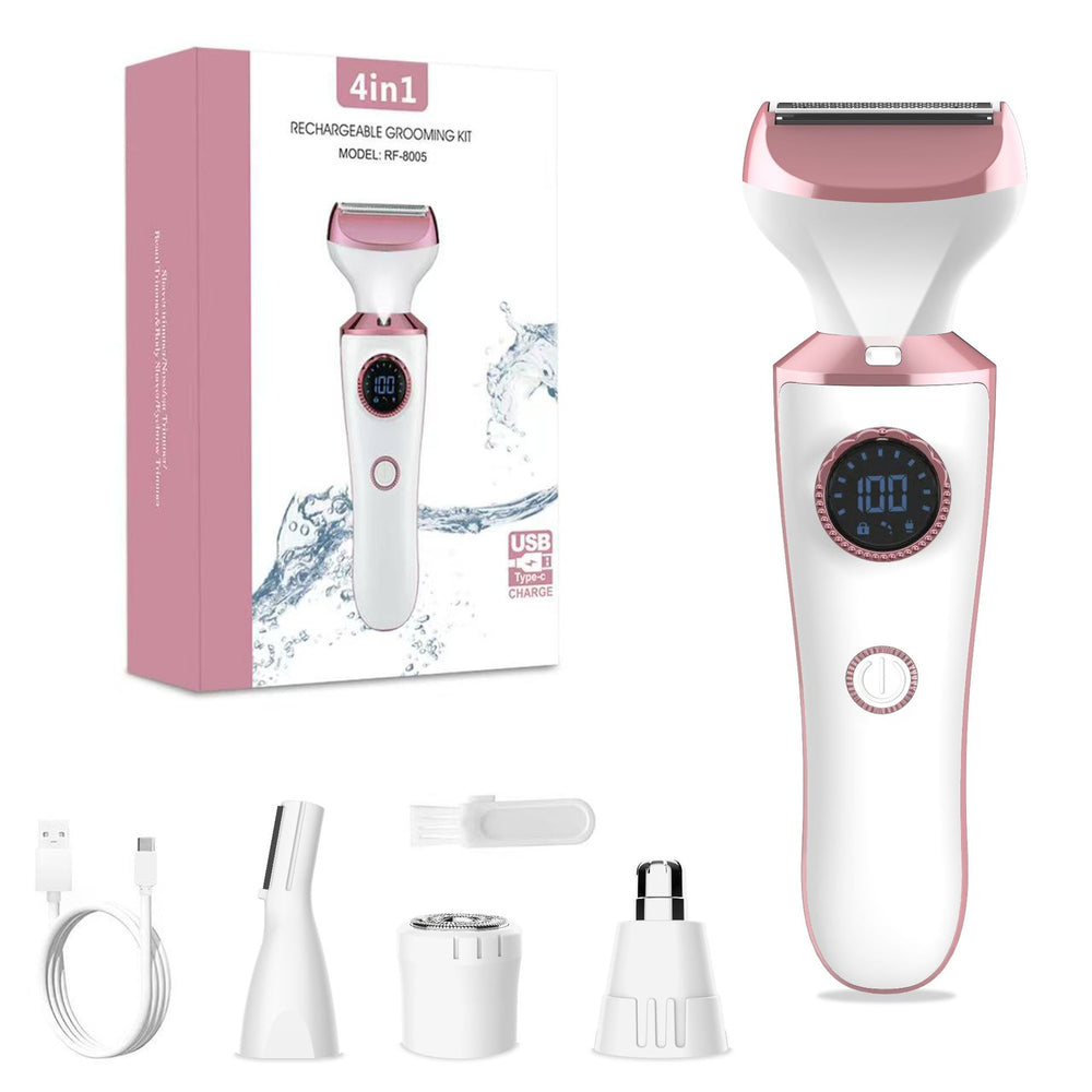 new product five-in-one shaver electric lady's private parts shaver shaver hair removal device pubic hair with digital display