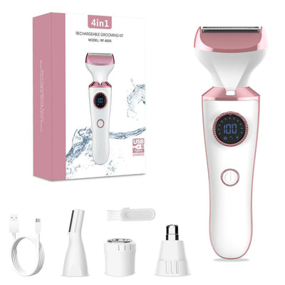 new product five-in-one shaver electric lady's private parts shaver shaver hair removal device pubic hair with digital display