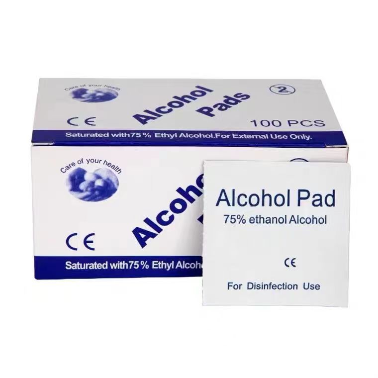 Factory direct: mobile phone cleaning alcohol wipes, disposable alcohol cotton disinfectant wipes, 100 wipes per box