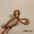 Glossy bow tie brown-11cm
