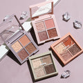 Novo sakura story eyeshadow palette - 4 colors, perfect for beginners, everyday light makeup, shimmer & matte, earth tones