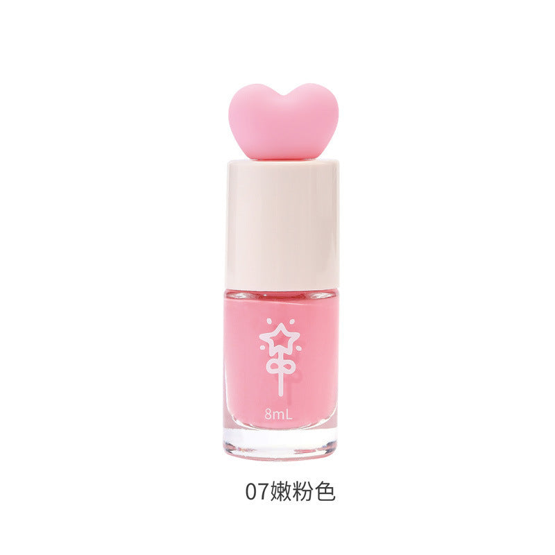 White nail polish water-based tearable whole sheet peel-off cute student new color no baking quick-drying quick-drying hot style fall and winter