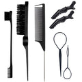 Friendly manufacturer highlights comb tip tail comb hairdressing comb hair salon hair dyeing comb steel needle hair tail comb