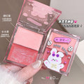 Gege bear water glow blush palette - beginner-friendly, natural nude makeup, enhances complexion, matte rouge
