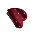 Polka dot obsessed! korean-style cute polka dot claw clip - large size hair claw for women, ponytail holder, back of head hair clip, hair accessories