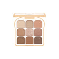 Novo sunny & soft toast eyeshadow palette - shimmer, matte, fine glitter, earth tones - student-friendly & affordable