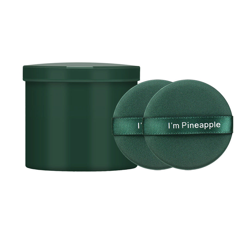 Best selling egg yolk pie powder puff air cushion no powder makeup powder bottom liquid sponge powder puff dry and wet dual use pineapple pie powder puff