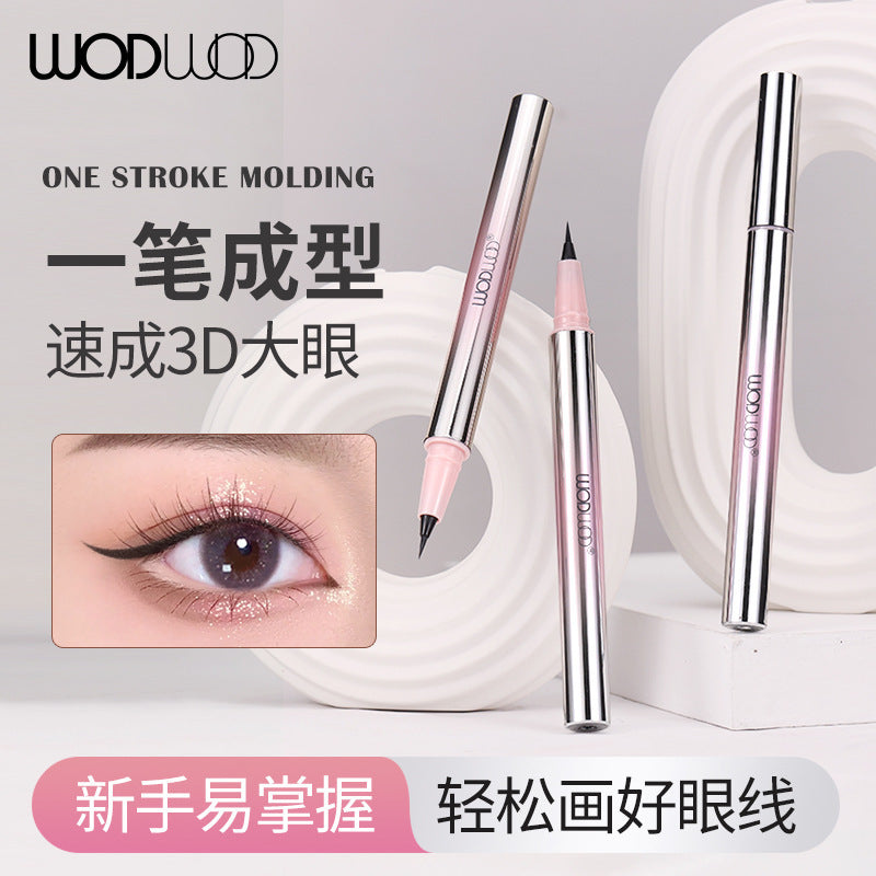 Wodwod ultra-fine eyeliner pen for women - beginner-friendly, waterproof, sweat-proof, smudge-proof, lower lash eyeliner