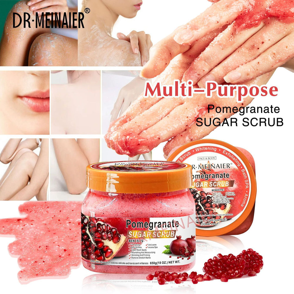 red pomegranate ice cream scrub sugar to remove black and exfoliate chicken skin bath salt bath salt scrub 650g wholesale