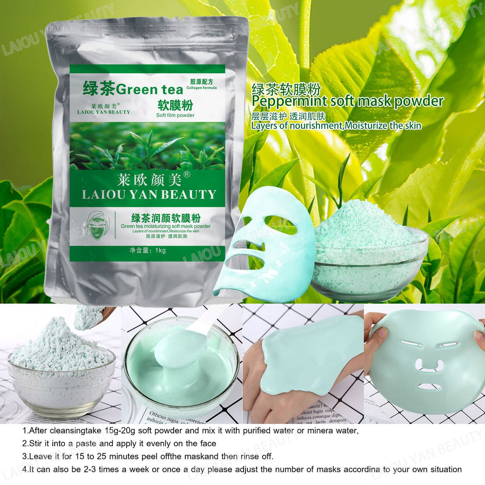 Leo yanmei milk brightening & hydrating soft mask powder - nourishing & moisturizing professional skincare collagen mask powder 800g