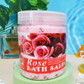 rose milk petal bath salt cleansing exfoliating mud scrub salt massage fragrant bath foot bath salt 350g