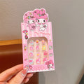 Kids' nail sticker set - cute princess designs, removable hard false nails, nail art for girls, adorable cartoon gifts for women