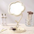 Cosmetic mirror desktop sunflower cute home desktop plastic storage flowers dormitory for home beauty glass mirror