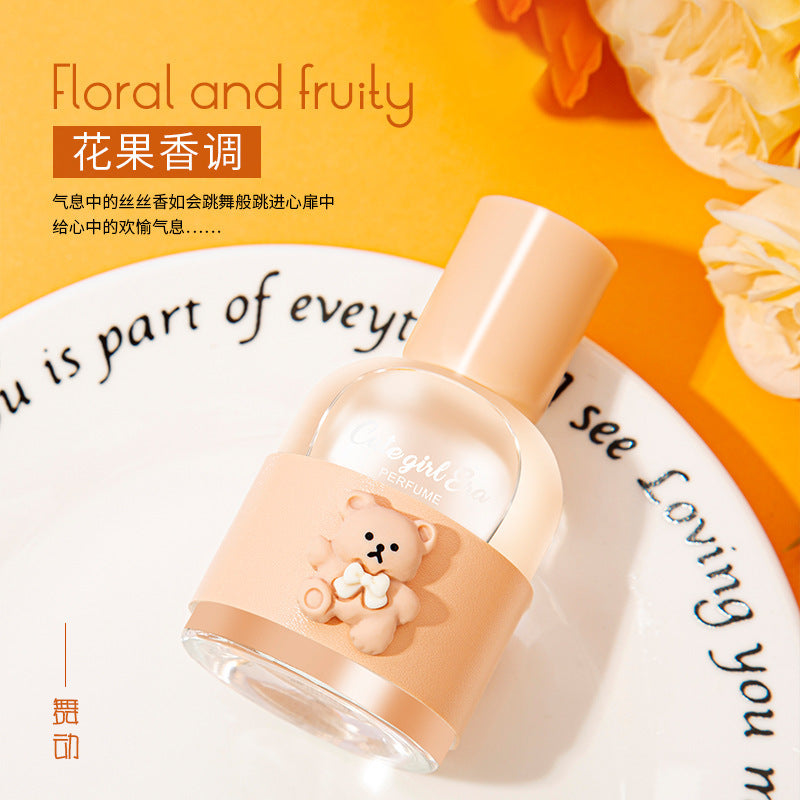 Oddis bear perfume student girl long-lasting light fragrance fresh floral and fruity fragrance women's perfume 30ml