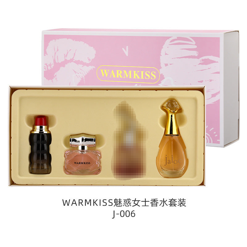 Charming women's perfume gift box set - long-lasting eau de toilette, fresh scent for students, popular for live streaming, dropshipping, cross-border trade, wholesale