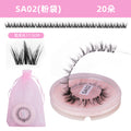 hot-selling full strip pair, mixed natural thick and curly false eyelashes, european and american versatile eyelash glue style