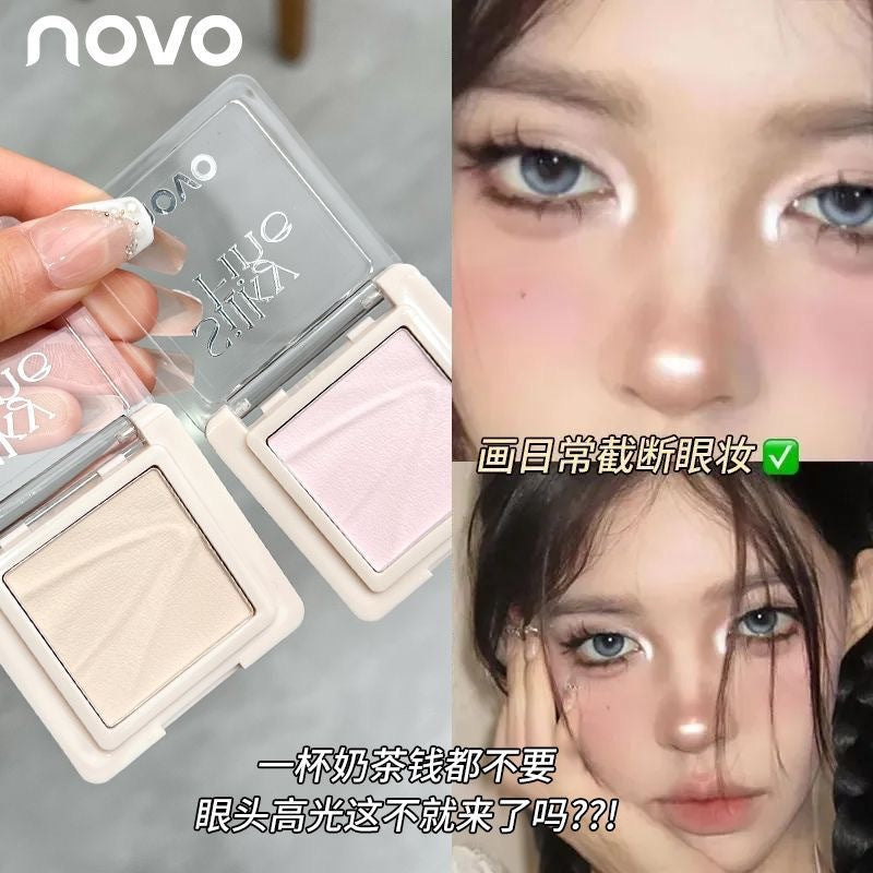 Novo floating light repair highlighting powder matte fine shimmer oil control makeup setting makeup naturestereo brightening repair powder
