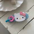 Girl planet contrast colorkt cat button hair clip large duckbill clip half tie hair clip hair clip hair clip accessories