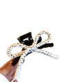 Korean style cute cartoon bow hair clip - large, high-end, versatile hair accessory for women's updos and ponytails