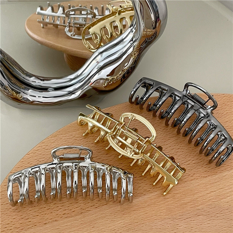 Classy fishbone shark clip hair clip for women large hair clip headwear hair clip back of head 2026 new arrival