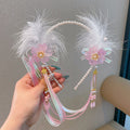 Hanfu headwear kids chinese ancient style elegant hairband girl elegant tassel ancient costume little girl short hair lazy hair accessories