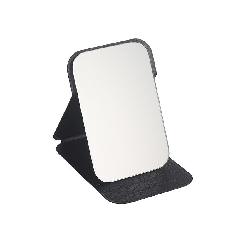 Foldable desktop makeup mirror - portable, compact, and perfect for on-the-go use. ideal for dorm rooms, home, or travel