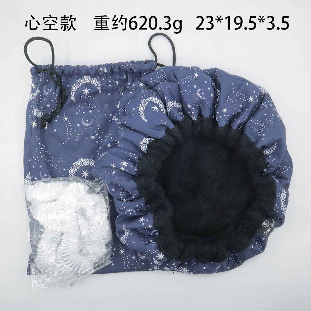 Dry hair cap, baking oil cap, hair care perm cap, flaxseed drying cap, microwave heating cap dry hair