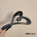 Heart matte black-12cm