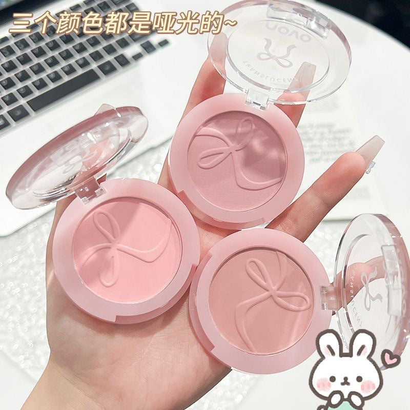 Makeup novo out of focus fixed single color blush vitality natural pink expansion color shrink color pure desire style blush palette