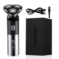 Men's full body washable electric shaver, rechargeable, convenient wet & dry 3d floating triple blade razor