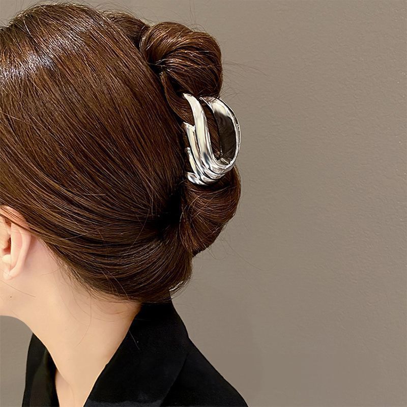 New alloy hair accessories fluffy high ponytail metal small antennae classy sense wings gripper ponytail clip back of head clip