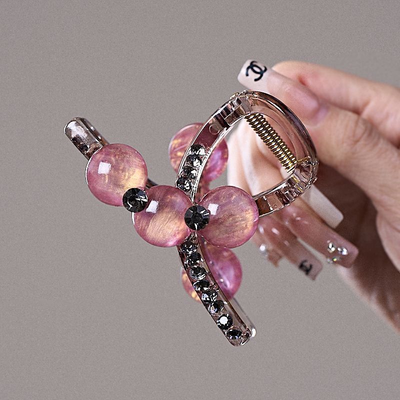 Exquisite puppy gripper for women 2025new arrival shark clip classy summer hair clip back of head hair clip hair accessories
