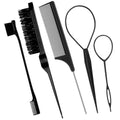Hairdressing comb, three rows of pointed tail comb, fluffy hair, hair comb, hair cleaning tool, various combs, cleaning brush