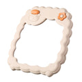 Cosmetic mirror plastic hd student dormitory storage mirror for home home cute flower mirror casual desktop mirror