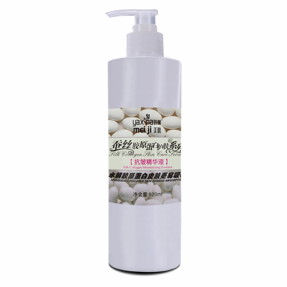 silk collagen skincare set: soothing & repairing cleanser, serum, massage cream - wholesale for beauty salons