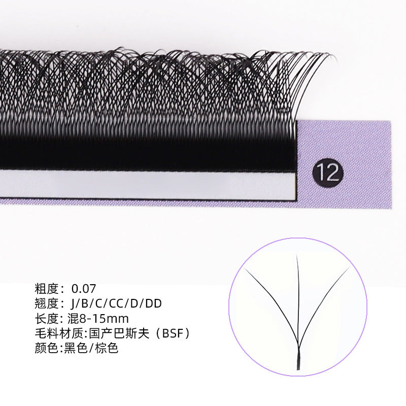 Beauty grafting fake eyelashes nature dense single eyelash implantation multi-color available support personalized eyelash supply
