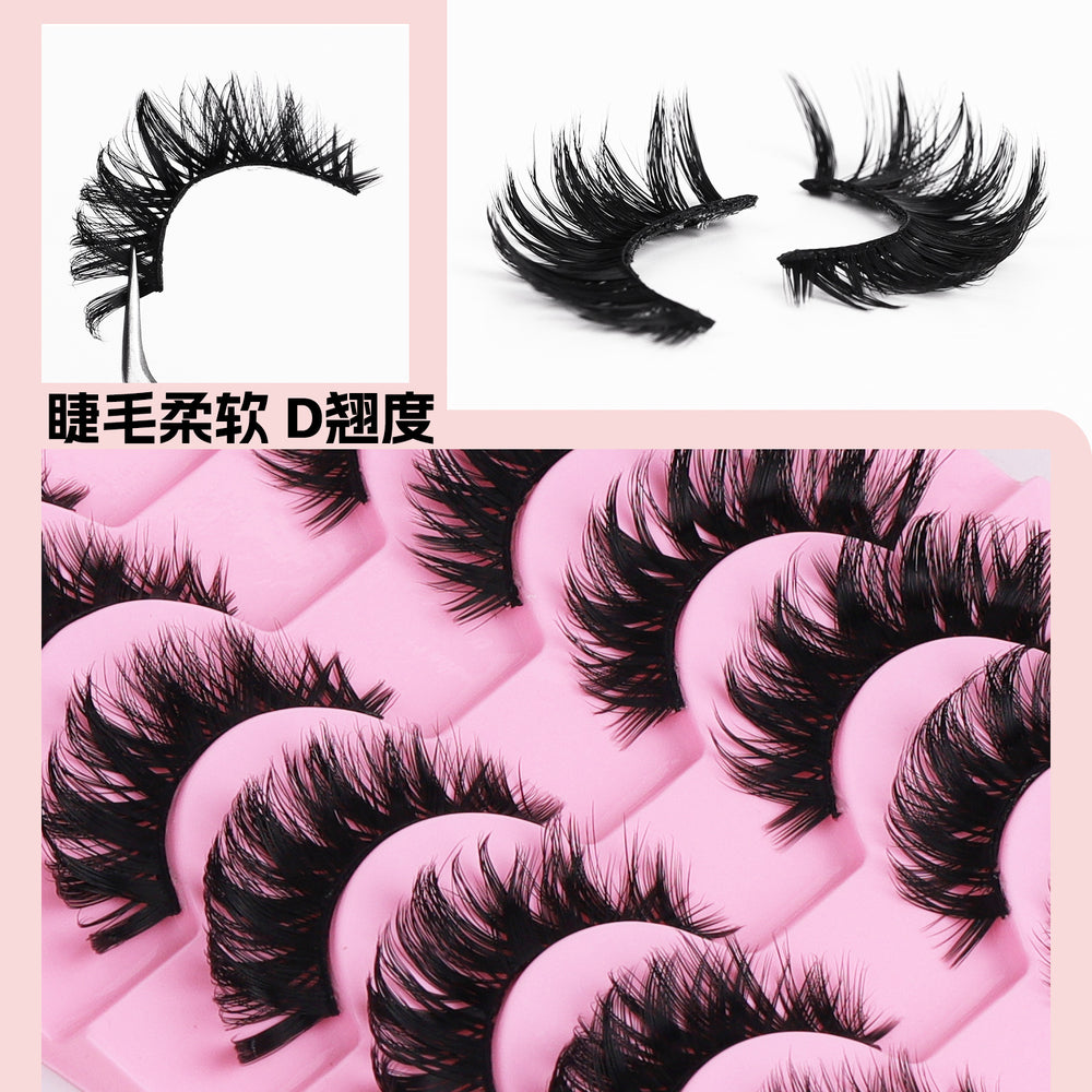 Bestselling faux fox eye lashes for export - dense, dd curl, russian volume, one-piece, hard band false eyelashes - qingdao