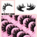 Bestselling faux fox eye lashes for export - dense, dd curl, russian volume, one-piece, hard band false eyelashes - qingdao