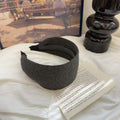 Korean retroclassy texture fashionable pit edge casual headband easiest for match sporty wide-brimmed headwear headband headband