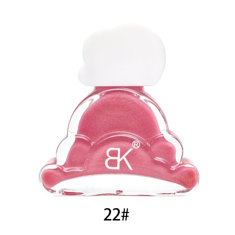 New oil-based nail polish, no baking required, non-peelable, quick-drying, solid color red, non-peelable, whitening summer nail polish