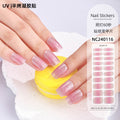 Zhengxiang custom gel nail stickers uv light therapy semi-cured nail art stickers second generation semi-cured nail stickers waterproof wholesale
