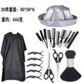 Comb, brush, clip, cloth cloak