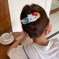 Girl planet contrast colorkt cat button hair clip large duckbill clip half tie hair clip hair clip hair clip accessories
